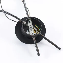 Lindby væglampe Stefania, sort/guld, glas, E14, 42,5 cm