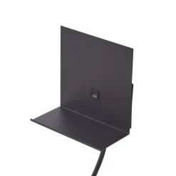 Lindby væglampe Thorid, sort, USB, LED-læselampe, G9