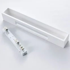 Lindby væglampe Tjada, 51 cm, hvid, gips, G9, kan males