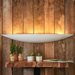 væglampe Tommi, hvid, gips, 100 cm, E14, kan males^Lindby Outlet