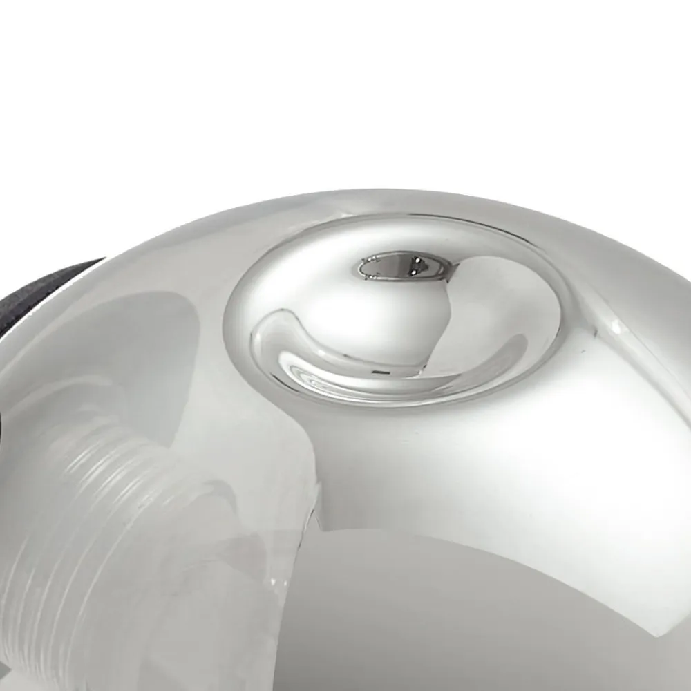 Lindby Væglamper>væglampe Valentina, grå/sort, glas, Ø 10 cm