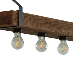 væglampe Vatana, træ, stik, USB-port, 80 cm^Lindby Sale