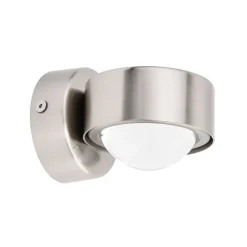 Lindby vægspot Jyla, nikkel, 4.200 K, ned, linse