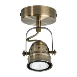 Lindby vægspot Leonor, messing, metal, 1 lyskilde, 9,5 cm