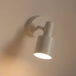 Lindby Væglamper|Væglamper>vægspot Ovelia, beige, metal, E27