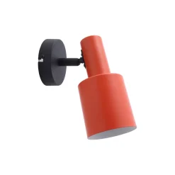 Lindby vægspot Ovelia, orange/sort, metal, E27