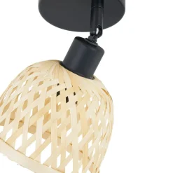 Youstin loftspot, Ø 12,5 cm, bambus, E14^Lindby