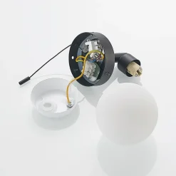 Lindby Zaniba væglampe, sort