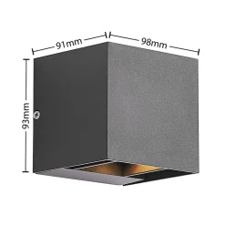 Zavier LED udendørs væglampe^Lindby