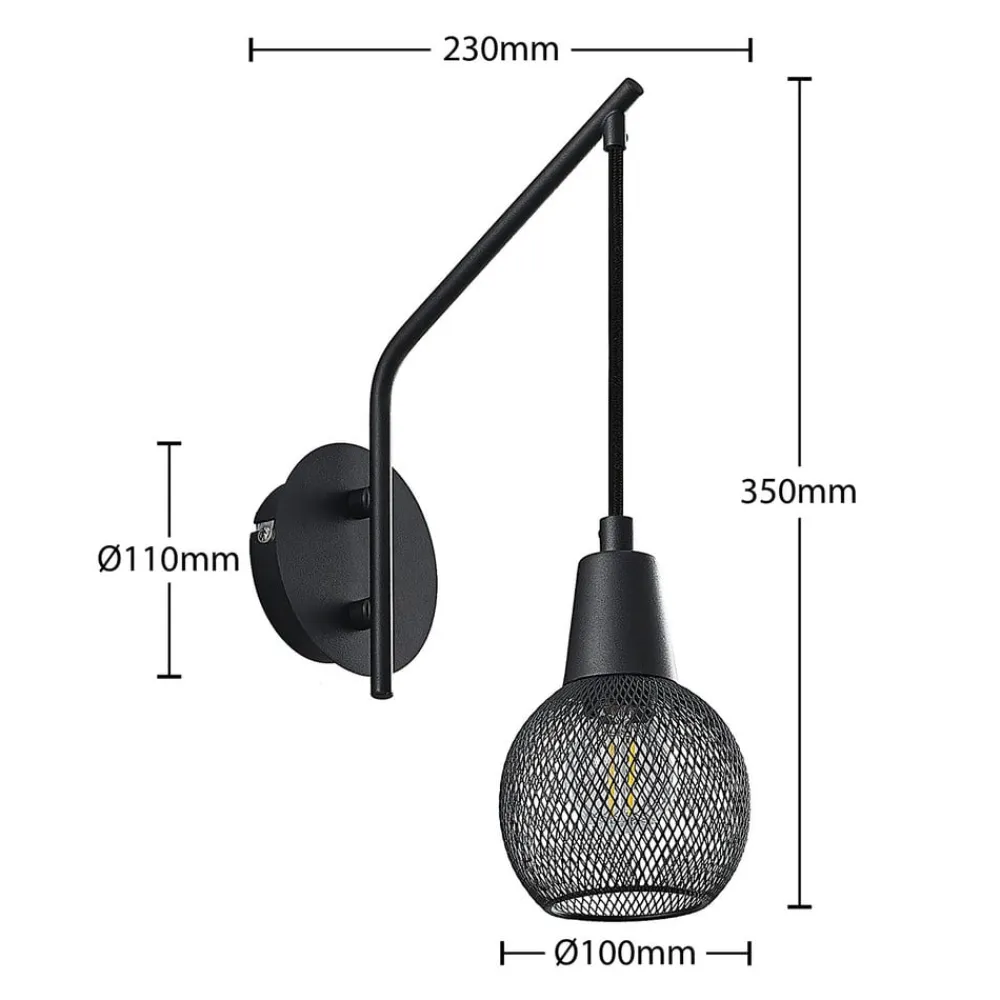 Lindby Væglamper|Væglamper>Zerda væglampe, gitterskærm, hængende