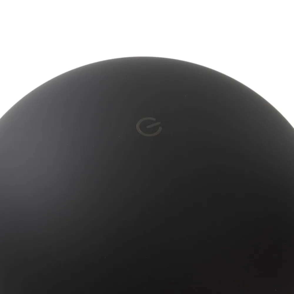 Lindby Zyre LED genopladelig bordlampe, sort, IP44, touchdæmper