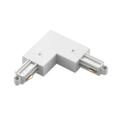 Lindby Skinnesystem>-hjørnestik Linaro, hvid, 1-faset system