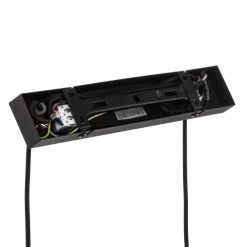 Lindby -pendel Anito, sort/guld, metal, 100 cm, E27