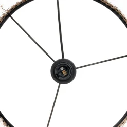 Lindby -pendel Yaelle, Ø 40 cm, rattan, sort, E27