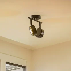 Lindby -spot Jyla, sort, 2.700 K, 2-lys, GX53