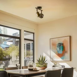 Lindby -spot Jyla, sort, 2.700 K, 2-lys, GX53