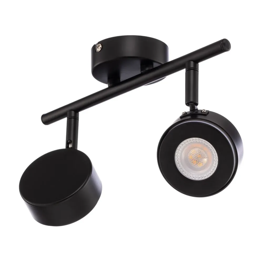 Lindby -spot Jyla, sort, 2.700 K, 2-lys, GX53