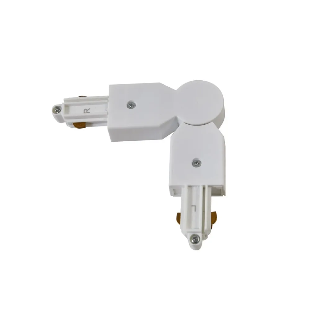 Lindby Skinnesystem>-stik Linaro, hvid, justerbar, 1-faset