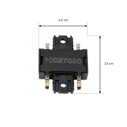 -stik Lumaro, 180°, sort, plast, sæt med 2 stk^Lindby Discount