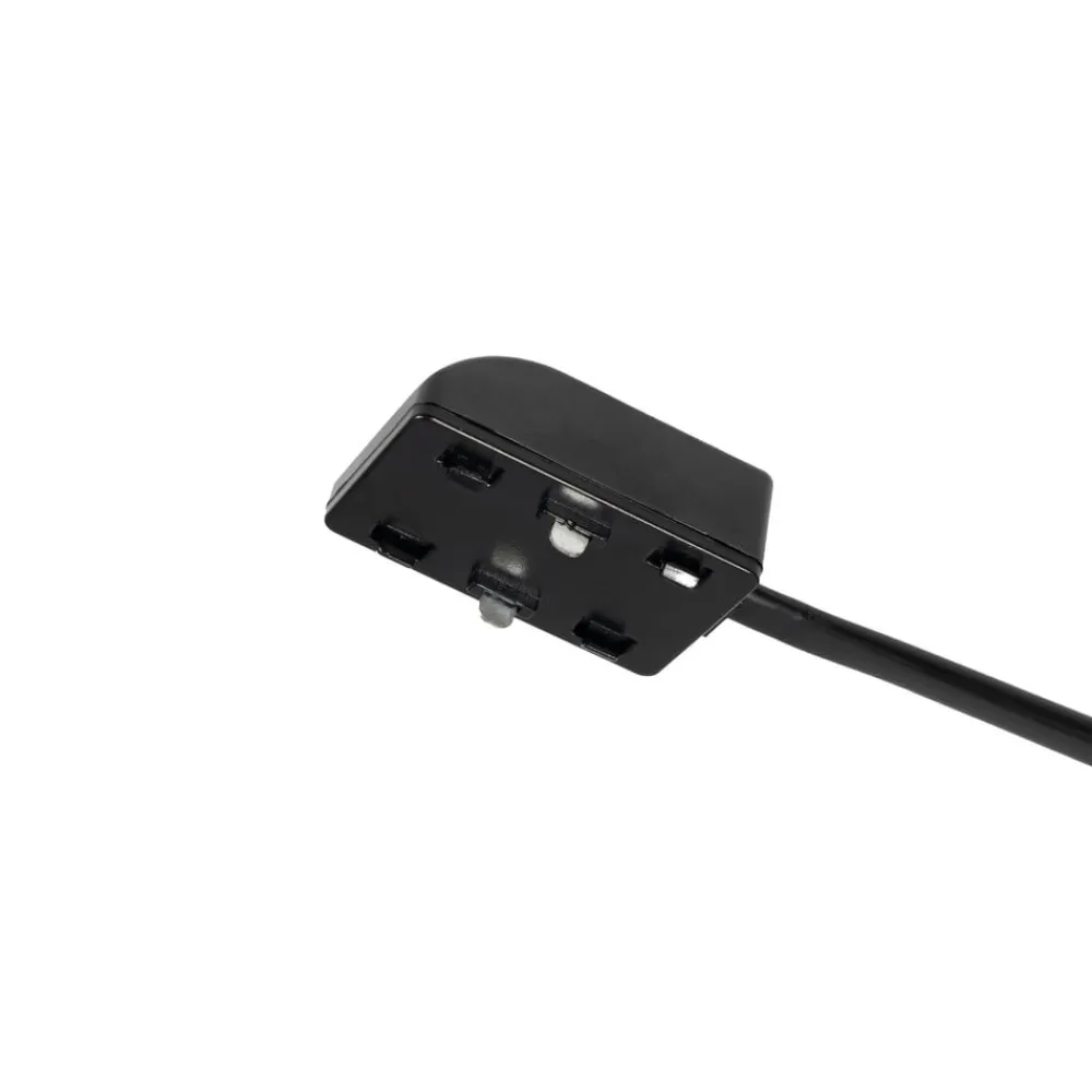 Lindby Skinnesystem>-stik Lumaro, kabellængde 54 cm, sort, PVC