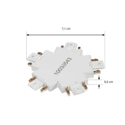 -stik Lumaro, 5-vejs, hvid, plast^Lindby Online