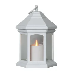 Linta LED-bordlampe i lygteform, hvid^STAR TRADING Hot