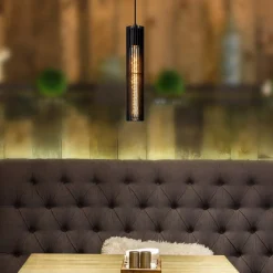 Lucide Lionel-pendel med skærm af metalstiver