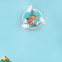 Børn Elobra Loftlamper>Little Indians loftlampe, ræven Filip, turkis