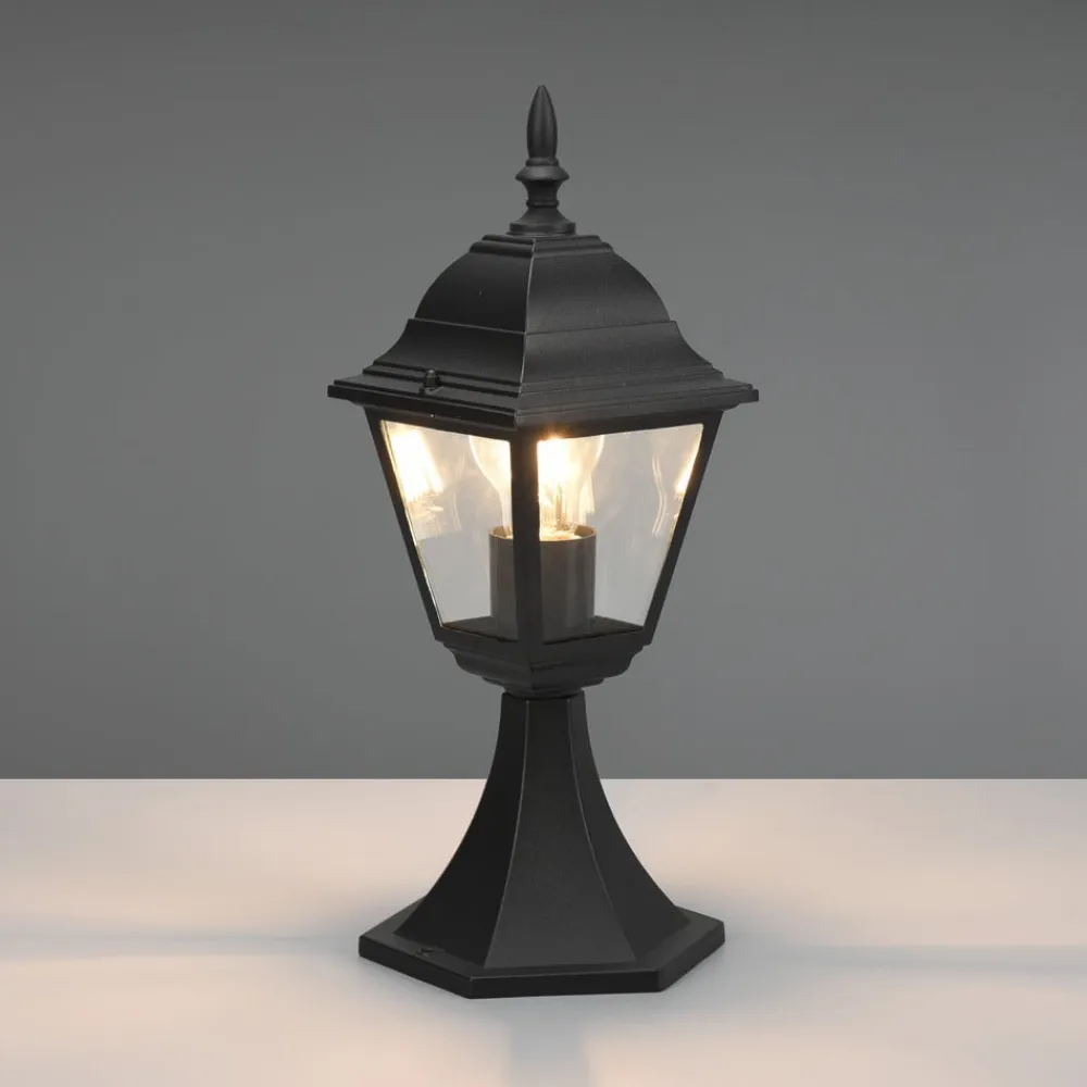 Trio Lighting Terrassebelysning|Sokkellamper>Livenza base light, sort, højde 39 cm, aluminium, IP44