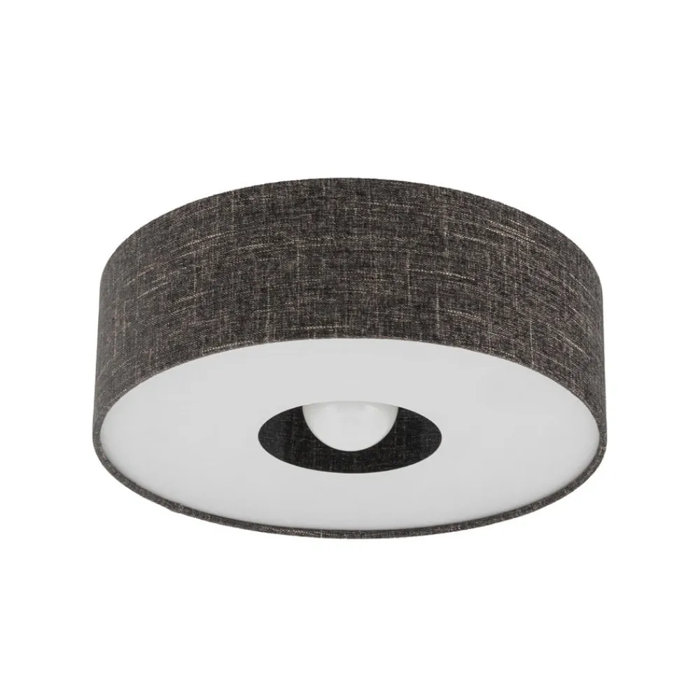 Nowodvorski Lighting Loftlampe Amarela M, sort melange, tekstil, E27