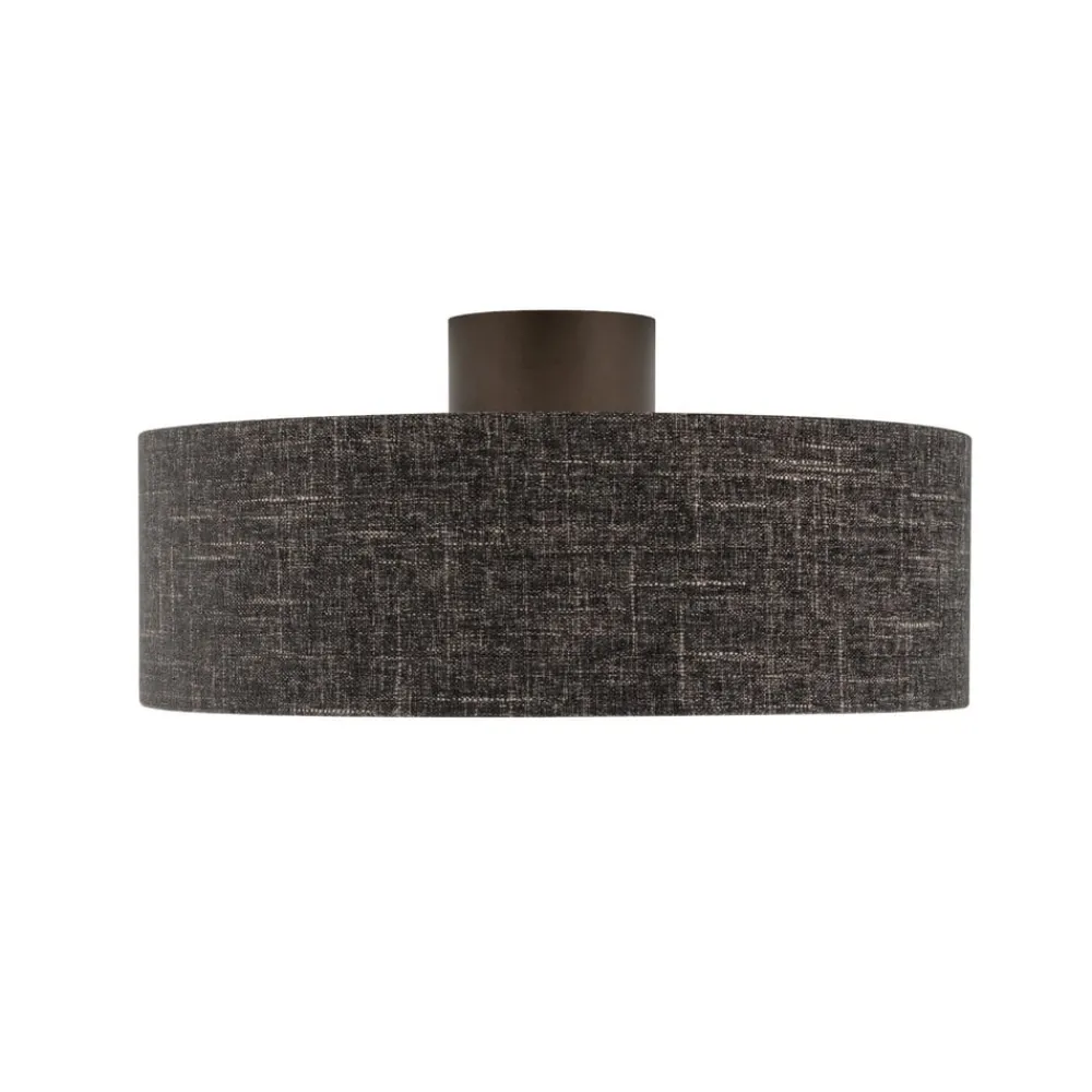 Nowodvorski Lighting Loftlampe Amarela M, sort melange, tekstil, E27