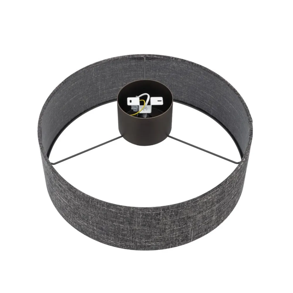 Nowodvorski Lighting Loftlampe Amarela M, sort melange, tekstil, E27