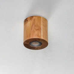 Loftlampe Ara som cylinder af træ^SOLLUX LIGHTING Hot