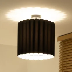 Duolla Loftlamper|Loftlamper>Loftlampe Aria, sort, mikrofiber, E27