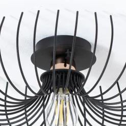 Loftlampe Aspendos N-641, sort, metal, Ø 36 cm^Opviq Clearance