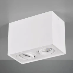 Trio Lighting Loftlampe Biscuit, 2 lyskilder, hvid