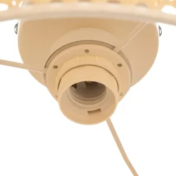 Duolla Loftlampe Boho, Ø 45 cm, creme-hvid/rattan