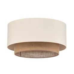 Duolla Loftlampe Boho, Ø 60 cm, ecru/jute