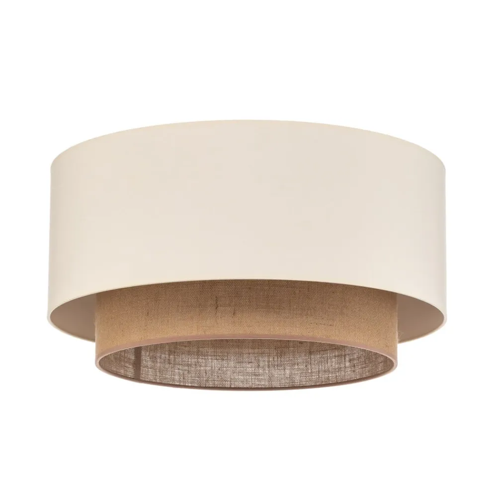 Duolla Loftlampe Boho, Ø 60 cm, ecru/jute