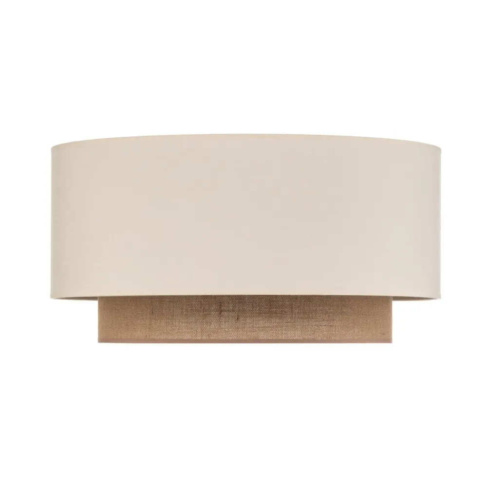 Duolla Loftlampe Boho, Ø 60 cm, ecru/jute