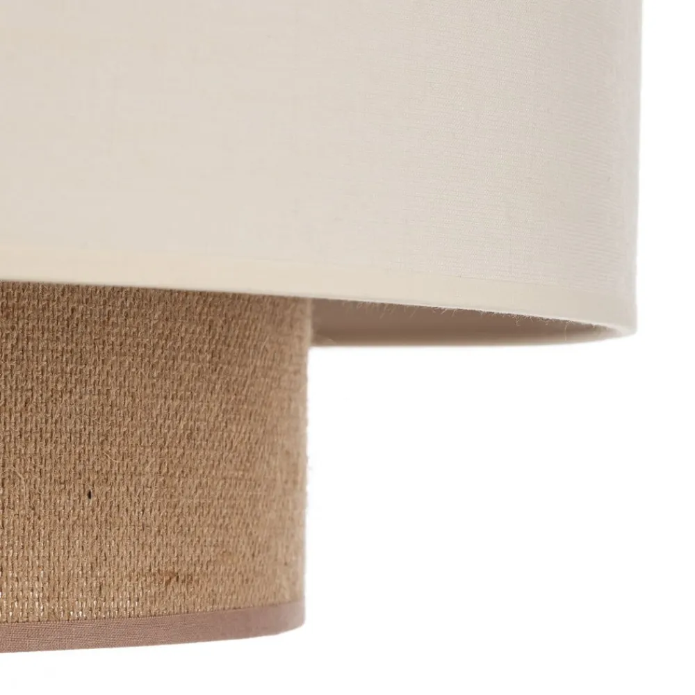 Duolla Loftlampe Boho, Ø 60 cm, ecru/jute