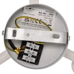 Duolla Loftlampe Boho, Ø 60 cm, ecru/jute