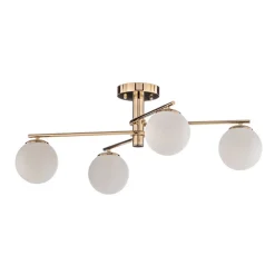 Lucea Loftlampe Bumerang, guld, 4 lyskilder