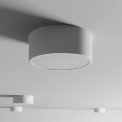 TEMAR LIGHTING Loftlampe Cleo, Ø 20 cm, IP20, hvid, metal, E27