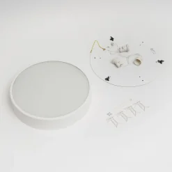 TEMAR LIGHTING Loftlampe Cleo, Ø 40 cm, IP20, hvid, metal, E27