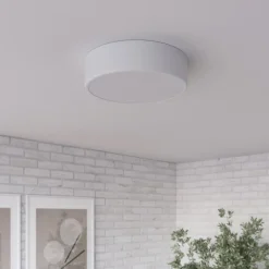 Loftlampe Cleo, Ø 30 cm, IP20, hvid, metal, E27^TEMAR LIGHTING New