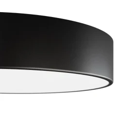 TEMAR LIGHTING Loftlampe Cleo, Ø 50 cm, IP54, sort, metal, E27