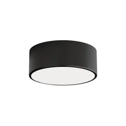 TEMAR LIGHTING Loftlampe Cleo, Ø 20 cm, IP54, sort, metal, E27