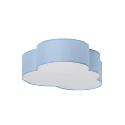 Børn TK Lighting Loftlampe Cloud, blå, 63 cm lang, tekstil, sky, E27