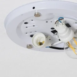 Loftlampe Cloud, blå, 43 cm lang, tekstil, sky, E27^TK Lighting New